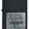 Black Crackle With Pewter Emblem Zippo Lighter 363 -Zippo httpwww.thelightershop.co .ukimages363 zippo 1