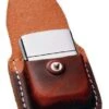 Brown Leather Zippo Lighter Pouch With Clip -Zippo lpcb zippo