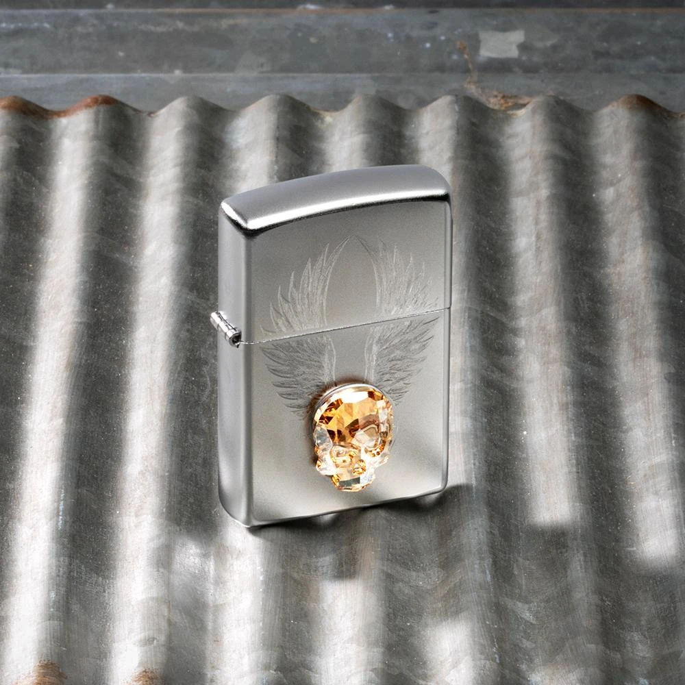 Zippo Gold Skull Design 4 Zippo Gold Skull Design - Image 2